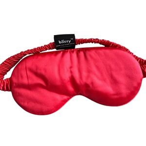 Blissy Pure Silk Sleep Mask Red